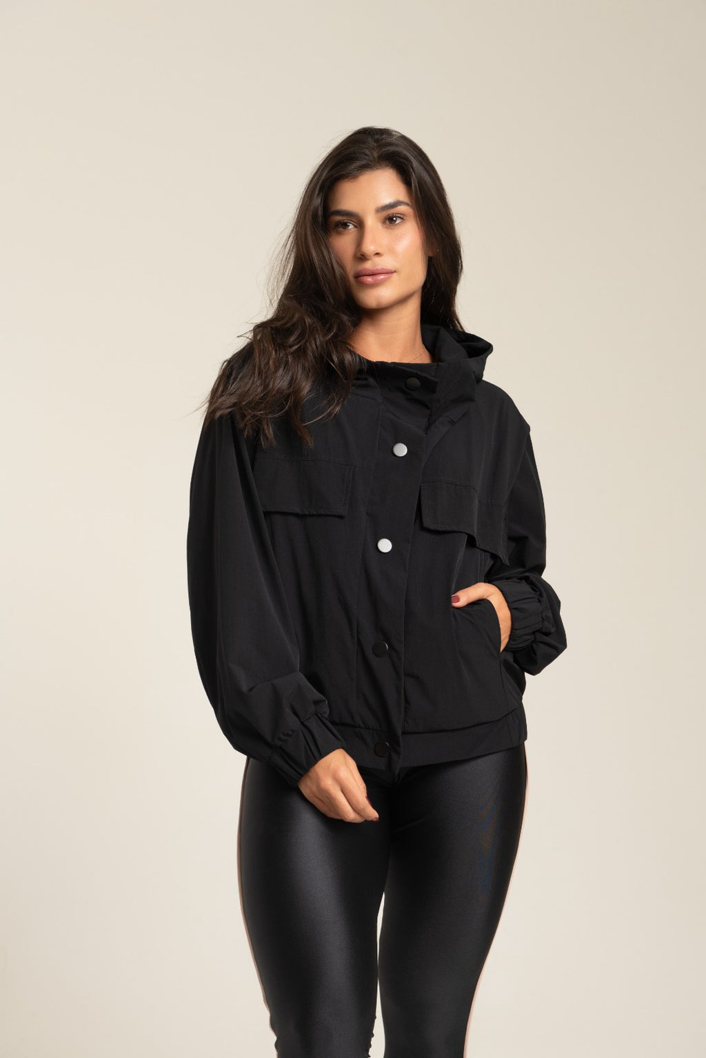 Bomber Oversize Confort Preto