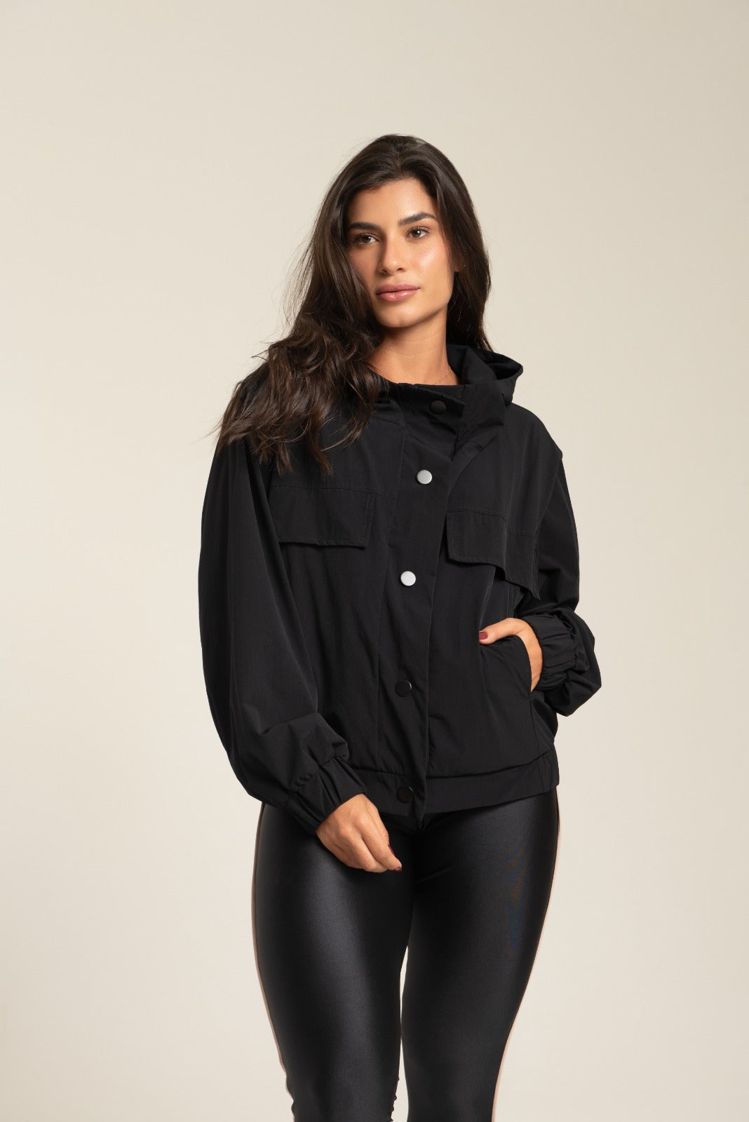Bomber Oversize Confort Preto