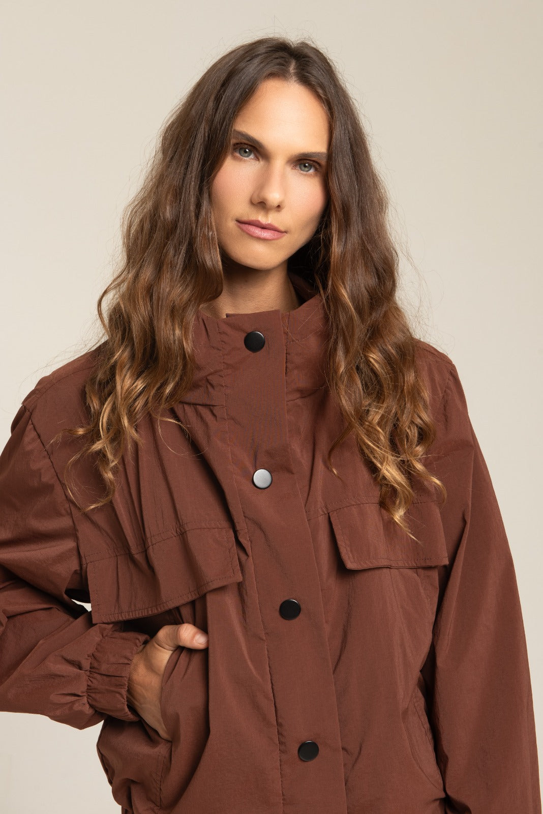 Bomber Oversize Confort Cappuccino