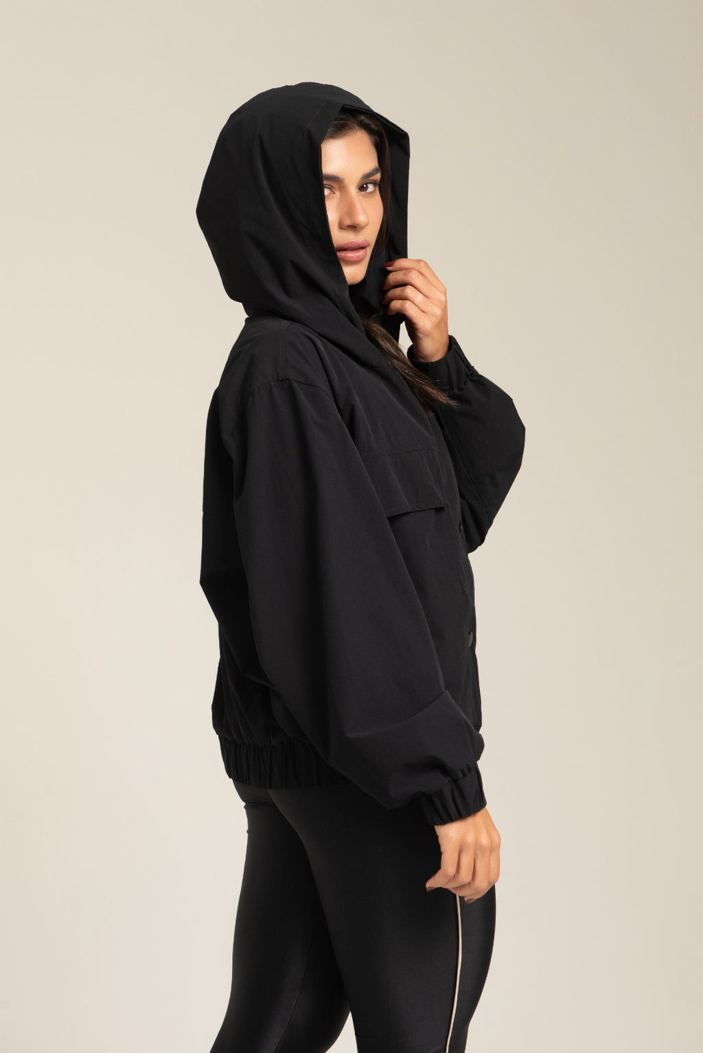 Bomber Oversize Confort Preto