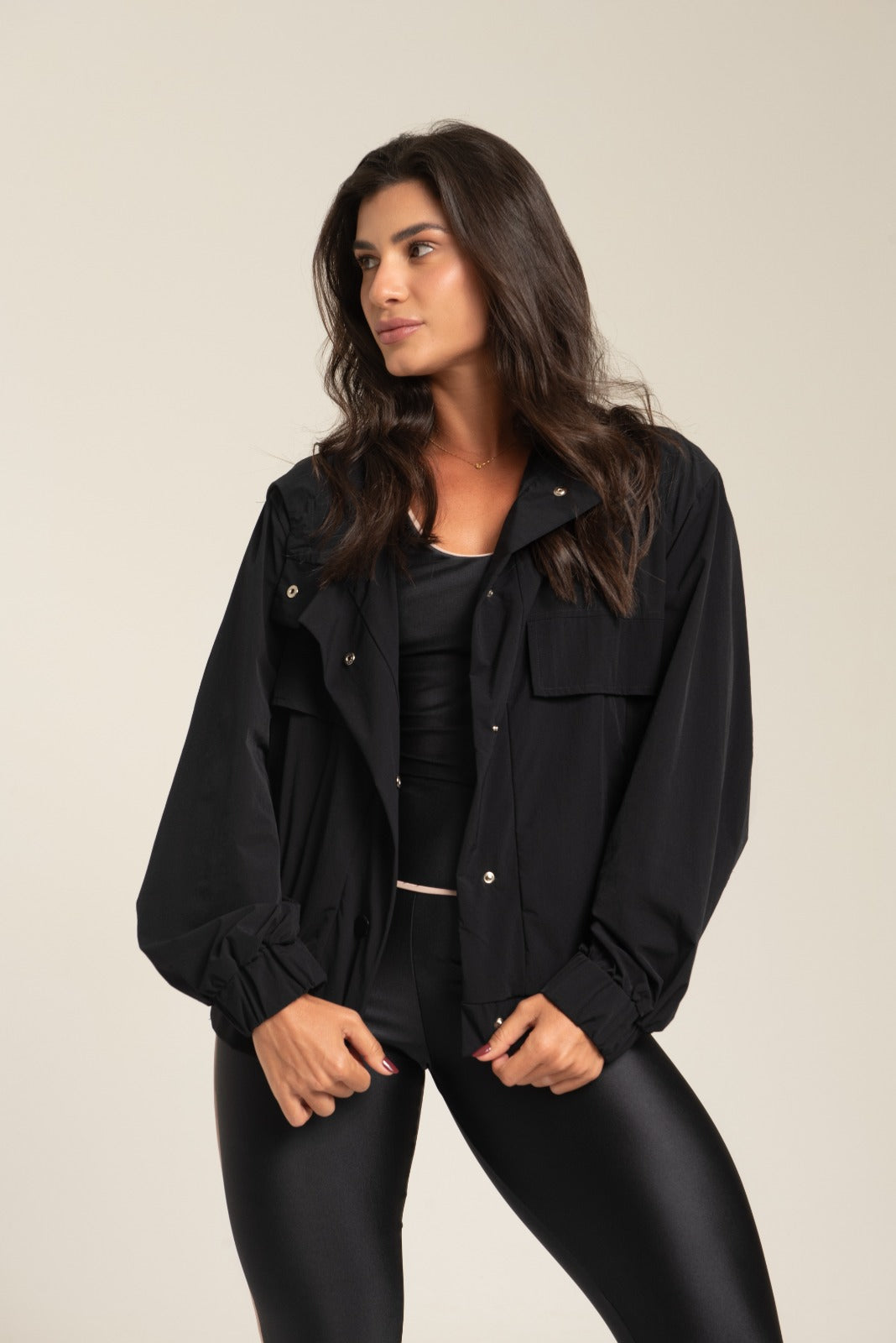 Bomber Oversize Confort Preto