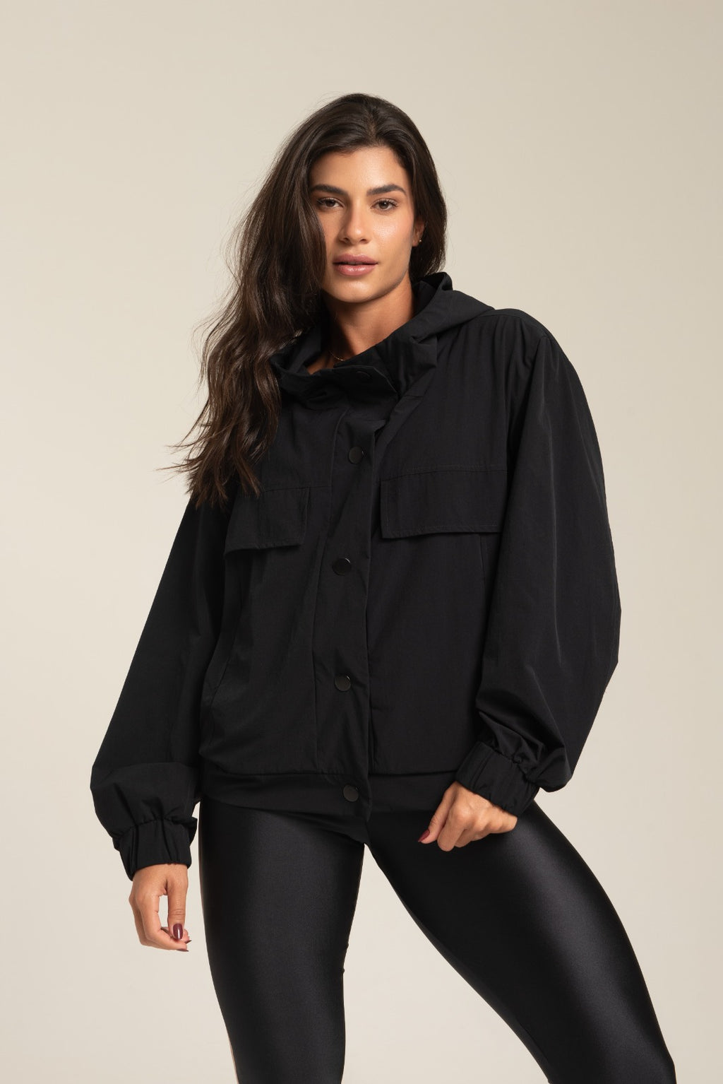 Bomber Oversize Confort Preto