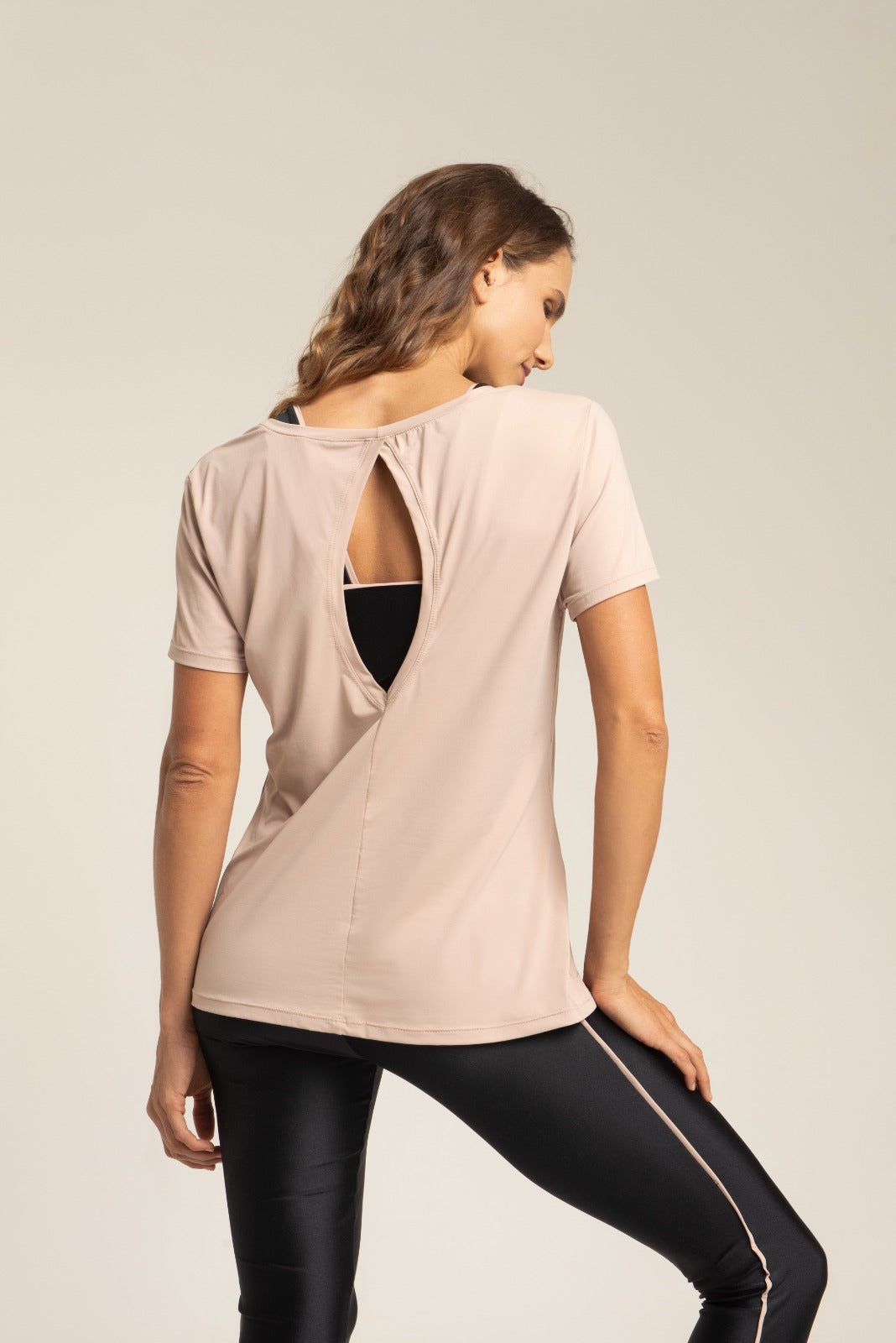 Camiseta Gota Slim Fit Latte